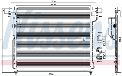 Condensator, climatizare NISSENS 94879