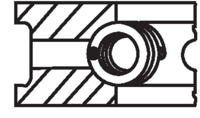 Set segmenti piston MAHLE 030 52 N0