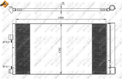 Condensator, climatizare NRF 35890