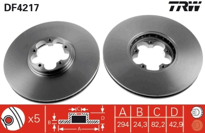 Disc frana TRW DF4217