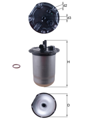 Filtru combustibil MAHLE KL 1132D