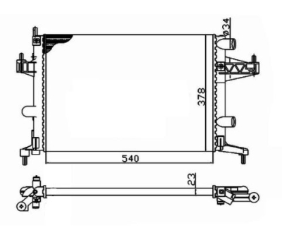 Radiator, racire motor NRF 509596