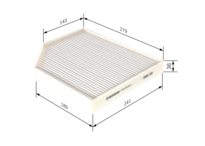 Filtru habitaclu BOSCH 1 987 435 016