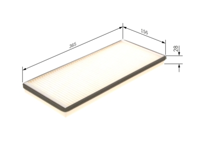 Filtru habitaclu BOSCH 1 987 432 043