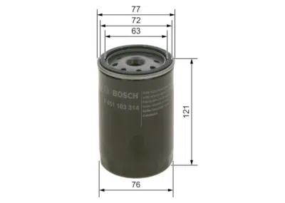 Filtru ulei BOSCH 0 451 103 314