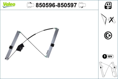 Mecanism actionare geam VALEO 850596