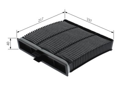 Filtru habitaclu cu carbon activ BOSCH 1 987 432 394