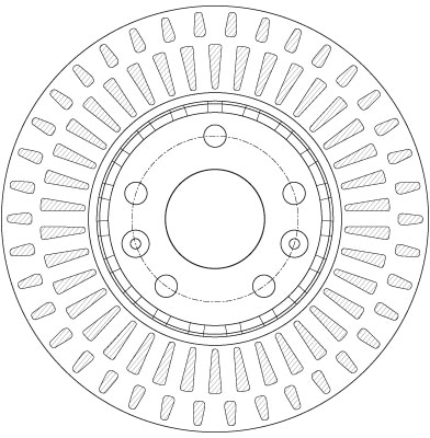 Disc frana TRW DF6184
