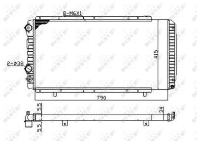 Radiator, racire motor NRF 52062A
