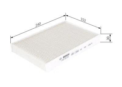 Filtru habitaclu BOSCH 1 987 432 247