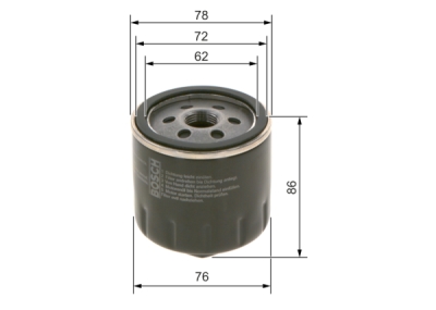 Filtru ulei BOSCH 0 451 103 318