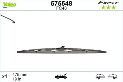 Lamela stergator VALEO 575548