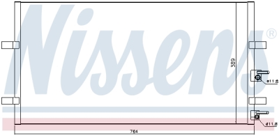 Condensator, climatizare NISSENS 94915