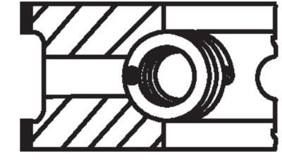 Set segmenti piston MAHLE 022 07 N0