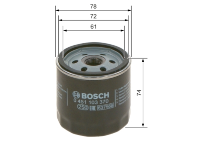 Filtru ulei BOSCH 0 451 103 370