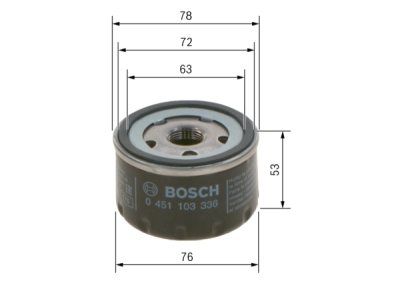 Filtru ulei BOSCH 0 451 103 336