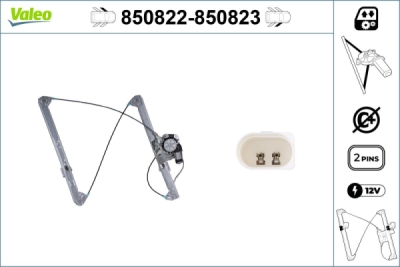 Mecanism actionare geam VALEO 850822