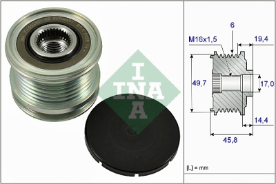 Sistem roata libera, generator INA 535 0168 10