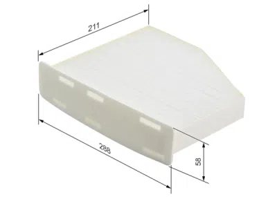 Filtru habitaclu BOSCH 1 987 432 097
