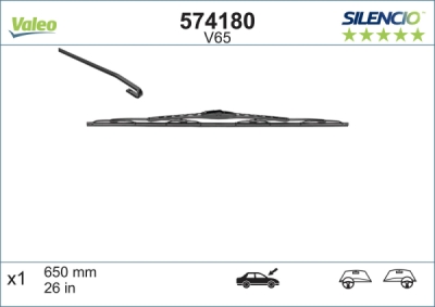 Lamela stergator VALEO 574180