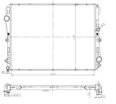Radiator, racire motor NRF 50041