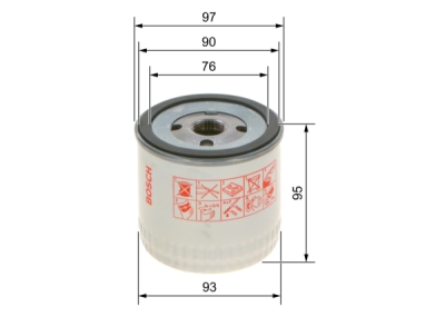 Filtru ulei BOSCH 0 451 103 252