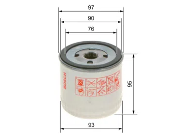 Filtru ulei BOSCH 0 451 103 252