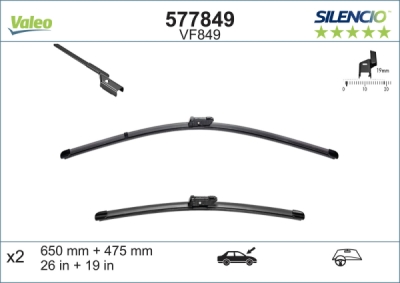 Lamela stergator VALEO 577849