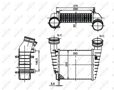 Intercooler NRF 30138A