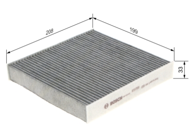 Filtru habitaclu cu carbon activ BOSCH 1 987 435 031
