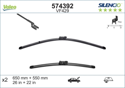 Lamela stergator VALEO 574392