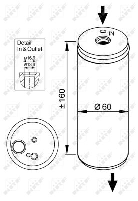uscator, aer conditionat NRF 33114