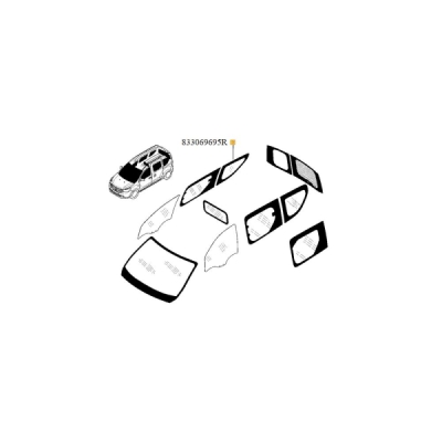 Geam lateral ORIGINAL RENAULT 833069695R