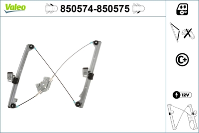 Mecanism actionare geam VALEO 850574