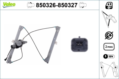 Mecanism actionare geam VALEO 850326