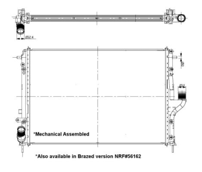 Radiator, racire motor NRF 53092
