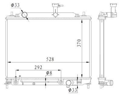 Radiator, racire motor NRF 550015