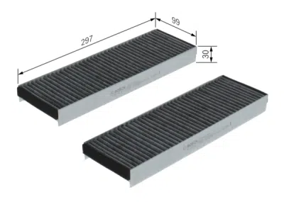 Filtru habitaclu cu carbon activ BOSCH 1 987 432 422