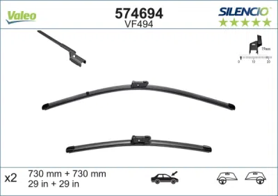 Lamela stergator VALEO 574694