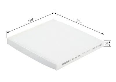 Filtru habitaclu BOSCH 1 987 432 088