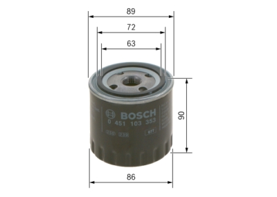 Filtru ulei BOSCH 0 451 103 353