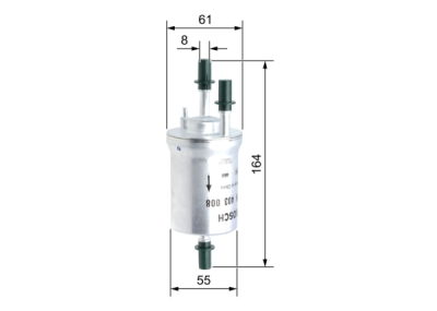 Filtru combustibil injectie benzina BOSCH F 026 403 008