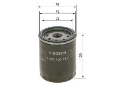 Filtru ulei BOSCH 0 451 103 111