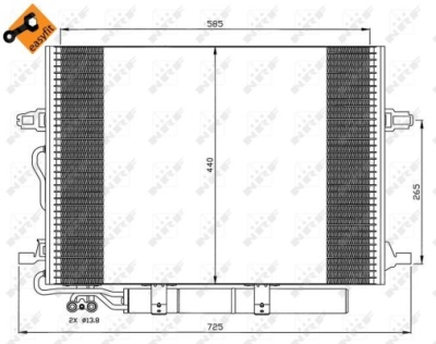 Condensator, climatizare NRF 35517
