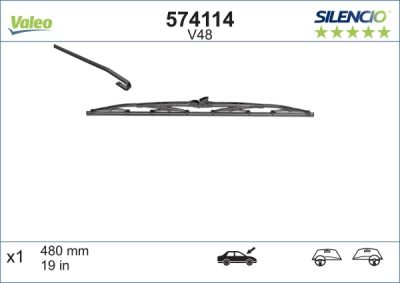Lamela stergator VALEO 574114