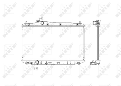 Radiator, racire motor NRF 58323