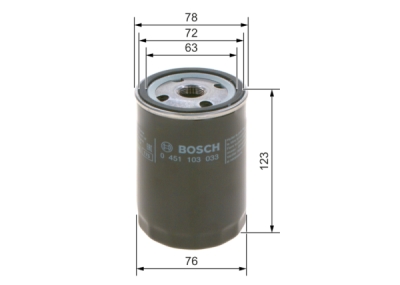 Filtru ulei BOSCH 0 451 103 033