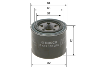 Filtru ulei BOSCH 0 451 103 316