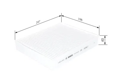 Filtru habitaclu BOSCH 1 987 435 003