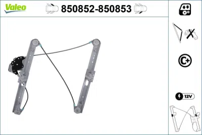 Mecanism actionare geam VALEO 850852